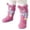 Pink, variant on Funny Fuzzy Slipper Socks for Kids, Cute Novelty Soft Cozy Winter Warm Home Sleeping Socks, Fun Gift for Children