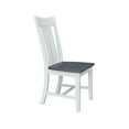thumbnail image 4 of International Concepts Ava Solid Wood Dining Side Chair in White (Set of 2), 4 of 9