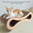 thumbnail image 4 of Corrugated Cat Scratching Bed, Lounge Shaped, Strong and Solid, Protects Home Furniture, Reversible Feature, Satisfies  Instincts, for All Types of Cats, with Dual Purposes, 4 of 7