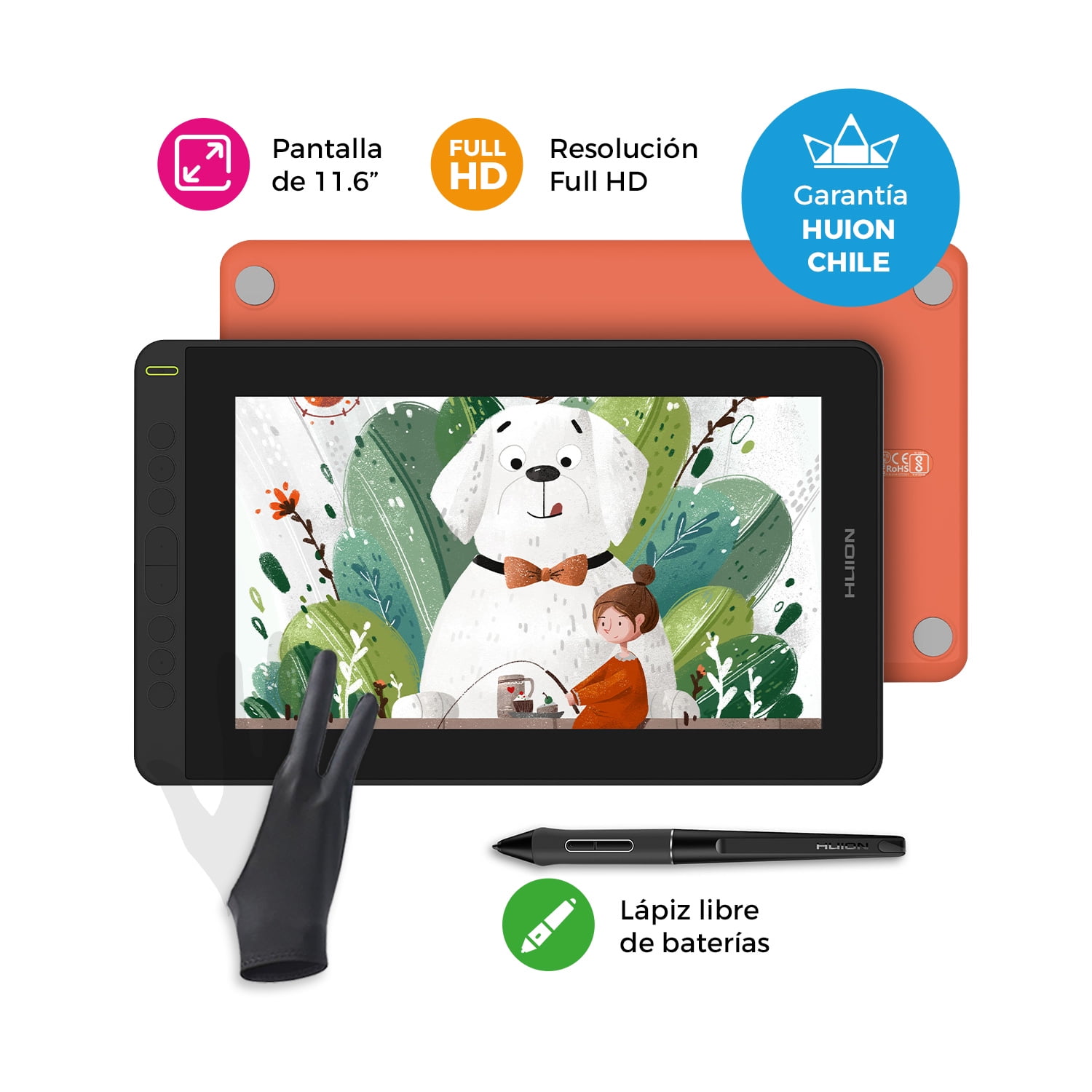 Tableta Gráfica Monitor Kamvas 12 Orange