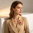 thumbnail image 1 of Remembrance Poppy Brooch Pin Memorial Day Veterans Day Enamel Flower Lapel Pin Commemorative Jewelry Gift For Remembrance Ceremony Parade Jacket Bag Outfit Accessory, 1 of 6