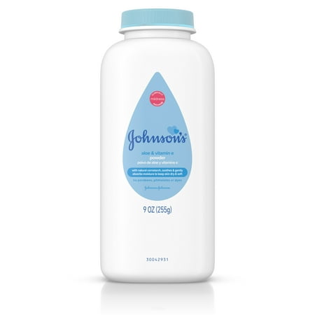Johnson’s Naturally Derived Cornstarch Baby Powder with Aloe & Vitamin E, 9 (Best Baby Powder For Newborn)