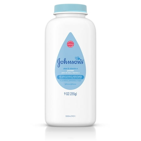 Refill Baby Powder - Johnson’s Naturally Derived Cornstarch Baby Powder with Aloe & Vitamin E, 9 oz