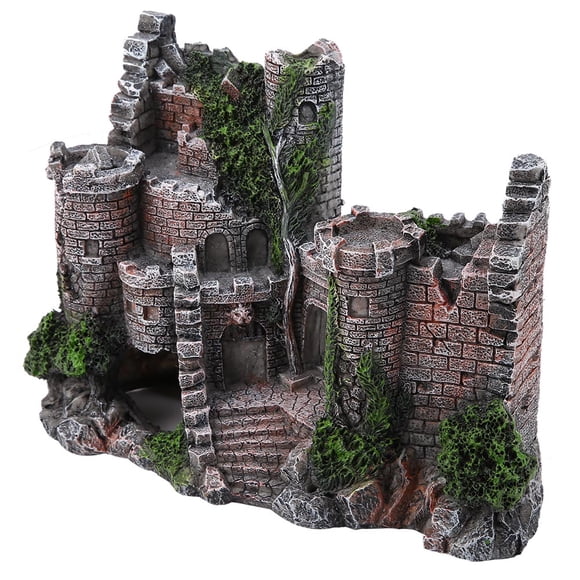 Simulation Resin Hide,  Aquarium Ornaments Viking Fish  House Fish Decor