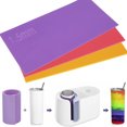 thumbnail image 3 of Envoltura de vaso de sublimación de 3 piezas en 3 espesores Reutilizable Taza de silicona Envoltura de vaso para máquina de prensa de taza 20OZ 16OZ 12OZ Taza Envoltura de sublimación de silicona resi, 3 of 11