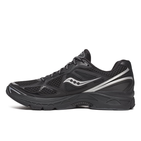 Saucony Mens ProGrid Guide 7 Sneaker, Black/Silver