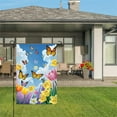 thumbnail image 3 of AMHNF Spring Butterfly and Flower Garden Flag 12x18 inch for Spring Summer Home Outdoor Garden Decoration Linen Garden Flag 12x18 inch for Spring Summer Home Outdoor Garden Decoration, 3 of 5