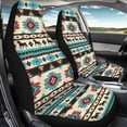 thumbnail image 4 of XYZCANDO Washable Car Seat Covers Truck SUV Sedan, Interior Decor Elastic Car Front Seat Covers Set of 2 Polyester Geometric Animal Pattern, 4 of 10