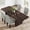 Brown, variant on Extendable Rectangular Farmhouse Dining Table with Leaf, 62.99-84.65 in, Seats 6-10, Rounded Corners, Space-Saving Extension for Kitchen & Dining Room
