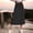 *Black, variant on Women's High Waisted Solid A-Line Midi Skirt, Casual Flowy Skirt with Elastic Waist Watermelon Red,Women's Plus XS