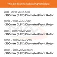 thumbnail image 2 of MAX Advanced Brakes - Front Brake Kit For 2015-2018 Volvo V60| Carbon Ceramic Brake Pad and Rotor Kit| Daily Driving Geomet Coated Brake Rotors, 2 of 9