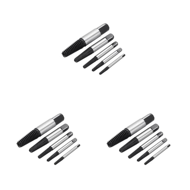 Riwesomey Extractores de tornillos de plomería, removedor de pernos rotos, caja aleatoria de colores, 5 uds. 5 piezas 3piezas Riwesomey CBP262338