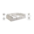 thumbnail image 2 of Meridian Furniture Plush Standard Cream Velvet Modular Sectional, 2 of 8