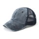 thumbnail image 3 of Gorra de béisbol con cola de caballo para mujer, sombrero de sol con malla de retazos de mezclilla de algodón, deportes al aire libre, Snapback Vintage, Golf, Verano, 3 of 4