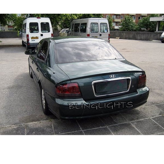 For 2002-2005 Hyundai Sonata Tinted Smoked Tail Light Lamps Overlays Film Protection