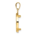 thumbnail image 2 of 14k Yellow Gold Diamond Cut Prong Setting Coin Bezel Pendant Mounting - Fits 14mm, 2 of 4