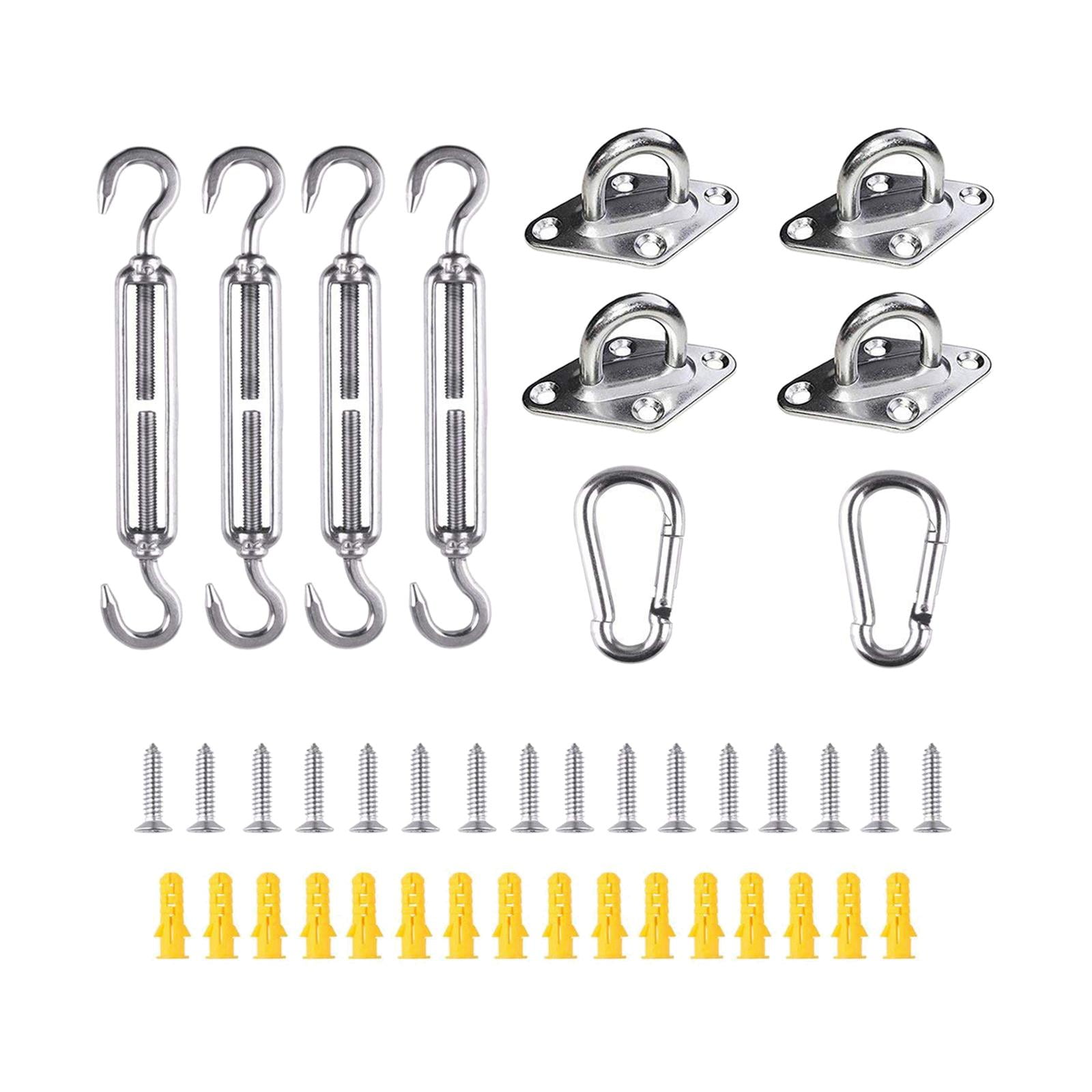 Stainless Steel Sun Sail Shade Canopy Fixing Fittings Hardware Accessory Kit Y 