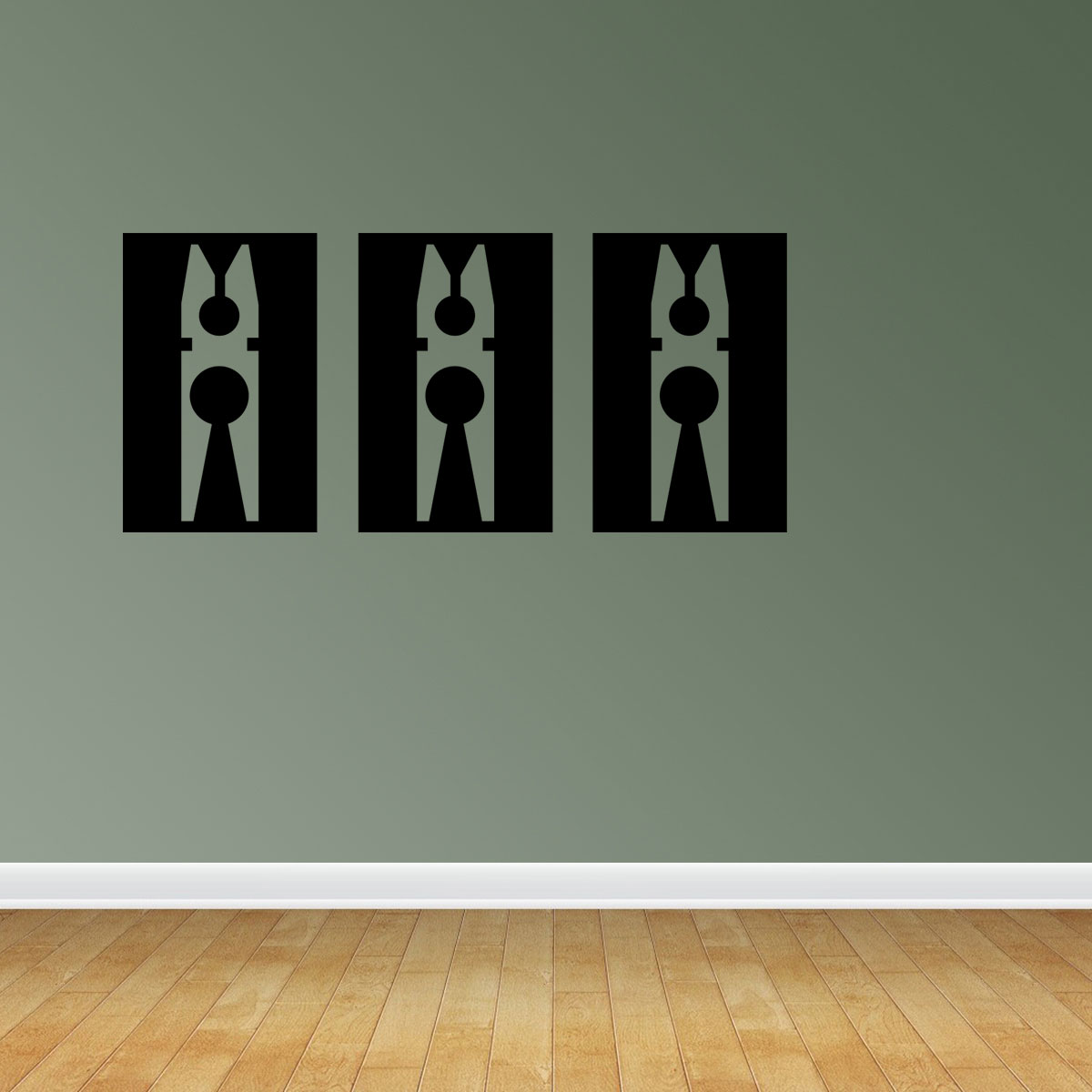 Empresal Clothespin Panels Blocks Tiles Laundry Room Vinyl Wall Words ...