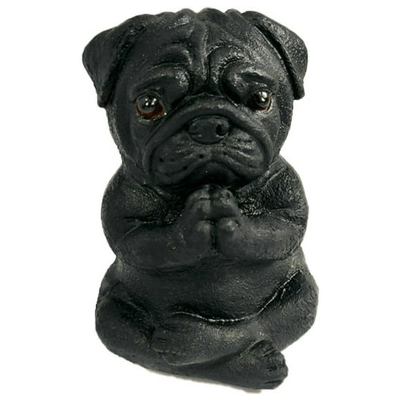 Halloween Decorations Bedroom above cabinet decor Desktop Ornament Garden Decoration Meditation Dog Resin Ornament Gardening Crafts Sitting French Bull Dog Decor Garden Ornament Creative Yoga