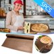thumbnail image 1 of Almohadilla de cuero para pizza, resistente al calor, superficie antideslizante, diseño clásico, para cocina, apta para horno, apta para uso alimentario, accesorio de cocina, almohadilla para hornear, 1 of 9