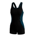 thumbnail image 5 of Ohufall Women's One-Piece Swimsuits Tummy Control Athletic Training Bathing Suit Backless Padded Flat Front Slim Swimwear, 5 of 5
