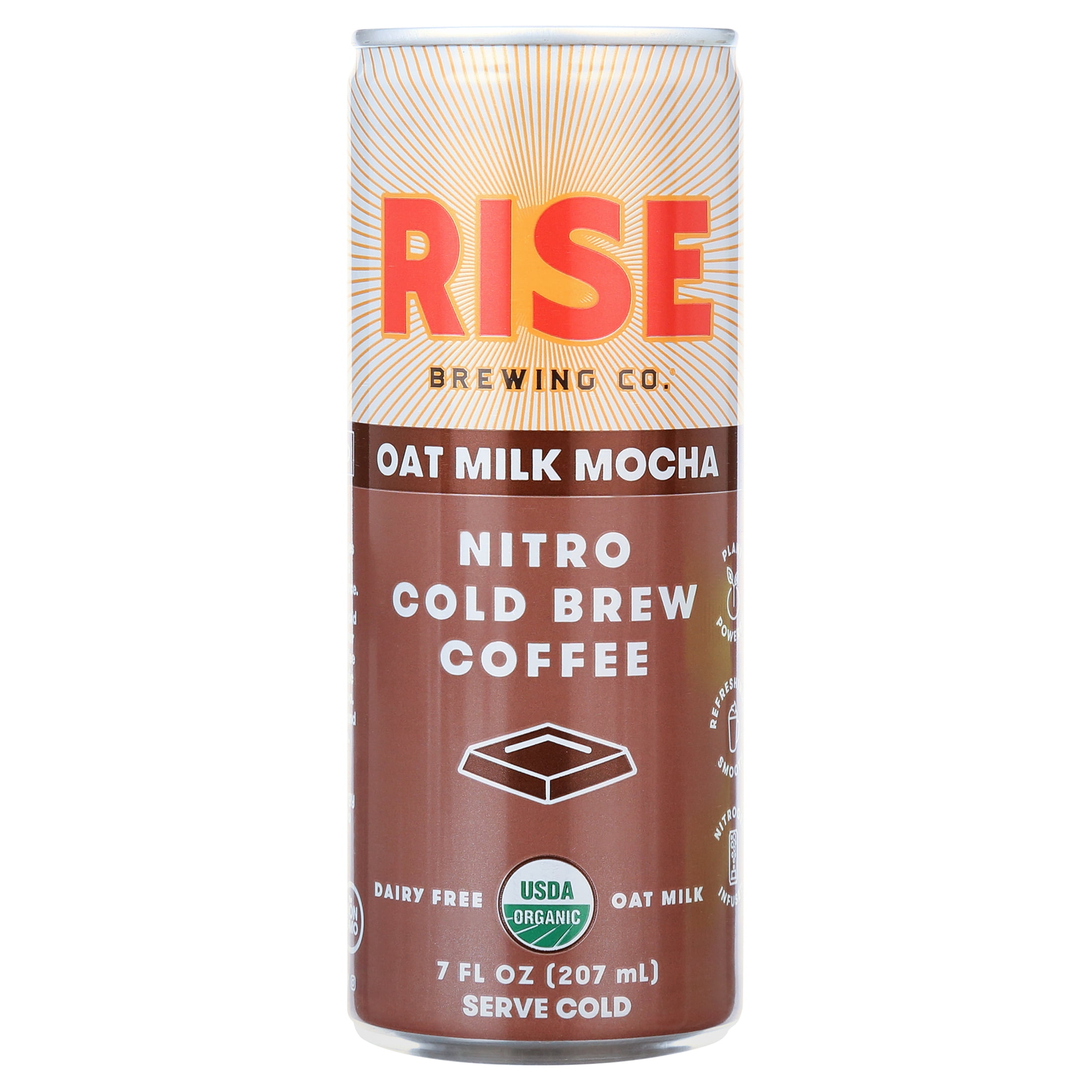 RISE Brewing Co. Vegan Oat Milk Mocha Nitro Cold Brew Latte, 12