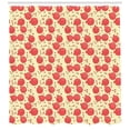 thumbnail image 3 of Vegan Shower Curtain, Pattern with Pomegranate Fruit and Seeds Antioxidant Ripe Food, Fabric Bathroom Set with Hooks, 69W X 84L Inches Extra Long, Cream Dark Coral and Dark Pink, by Ambesonne, 3 of 3