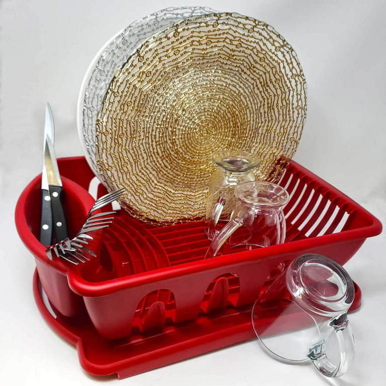 Sterlite Dish Drying Sink Set - Red for sale online