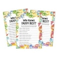 thumbnail image 1 of Inkdotpot Dinosaur Jungle Animals 50 PackWho Knows Daddy BestBaby Shower GameCards FunActivity Cards, 1 of 5