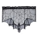 thumbnail image 1 of Halloween Fireplace Mantle Decorations, Black Lace Spiderweb Fireplace Mantel Scarf Cover Garland For Festive Party Supplies Decor, 1 of 7