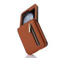 thumbnail image 6 of Rosbody leather zipper wallet phone case for Samsung Galaxy Z flip 6 card holder protective cover, 6 of 10
