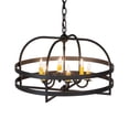 thumbnail image 2 of Meyda Tiffany 233402 Aldari 6 Light 23" Wide Taper Candle Style Chandelier - Wrought Iron, 2 of 4