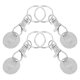 thumbnail image 1 of unbranded 4Ud Llavero Colgante Señal De Carrito De Color Plata Metal Duradero Para Uso Diario Y Regalo, 1 of 6