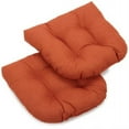 thumbnail image 1 of Coussin de Chaise de Salle à Manger Extérieur en Polyester Filé Tufté en Forme de U de 19 Pouces (Ensemble de 2) - Cannelle, 1 of 1