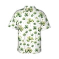 thumbnail image 4 of Xecao St Patrick's Day3 print Hawaiian shirt - a stylish short-sleeve button-down for men, perfect for casual beach and tropical outings., 4 of 9