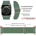 thumbnail image 6 of Apple Watch Band 38/40/41mm, 4Pk Nylon Silicone Apple Watch Strap Sport Solo Loop for Apple Watch Series 1/2/3/4/5/6/7/8/SE Women Men, Green, 6 of 8