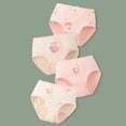 thumbnail image 2 of CAIVO Girls Underwear Breathable Comfortable Underpanties Toddler Kids 4-Pack Soft Stretchy Elastic Waistband Everyday Wear Panties Leisure Child Solid Color Panty, 2 of 3
