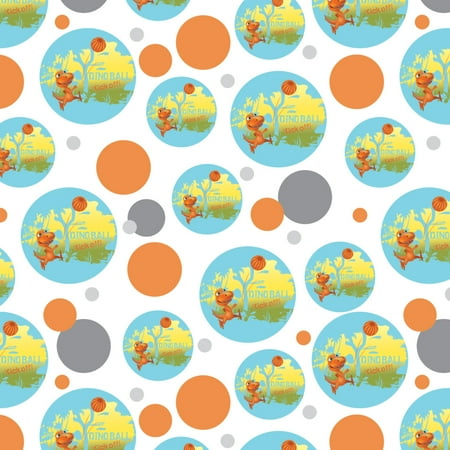 Dino Ball Kickoff Dinosaur Train Premium Gift Wrap Wrapping Paper Roll