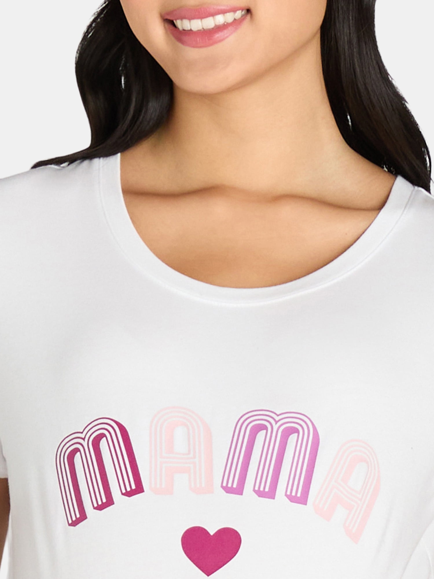 Time and Tru Women’s Maternity Graphic Tee, Sizes S-XXL