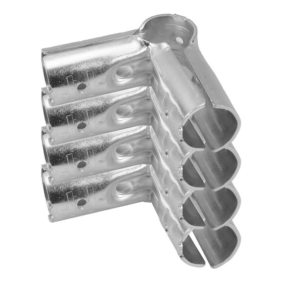 BERTDOMD 4pcs Pipe Connectors Chain Link Fence Clamps 90 Degree Structural Clamps Stainless Steel Clamps