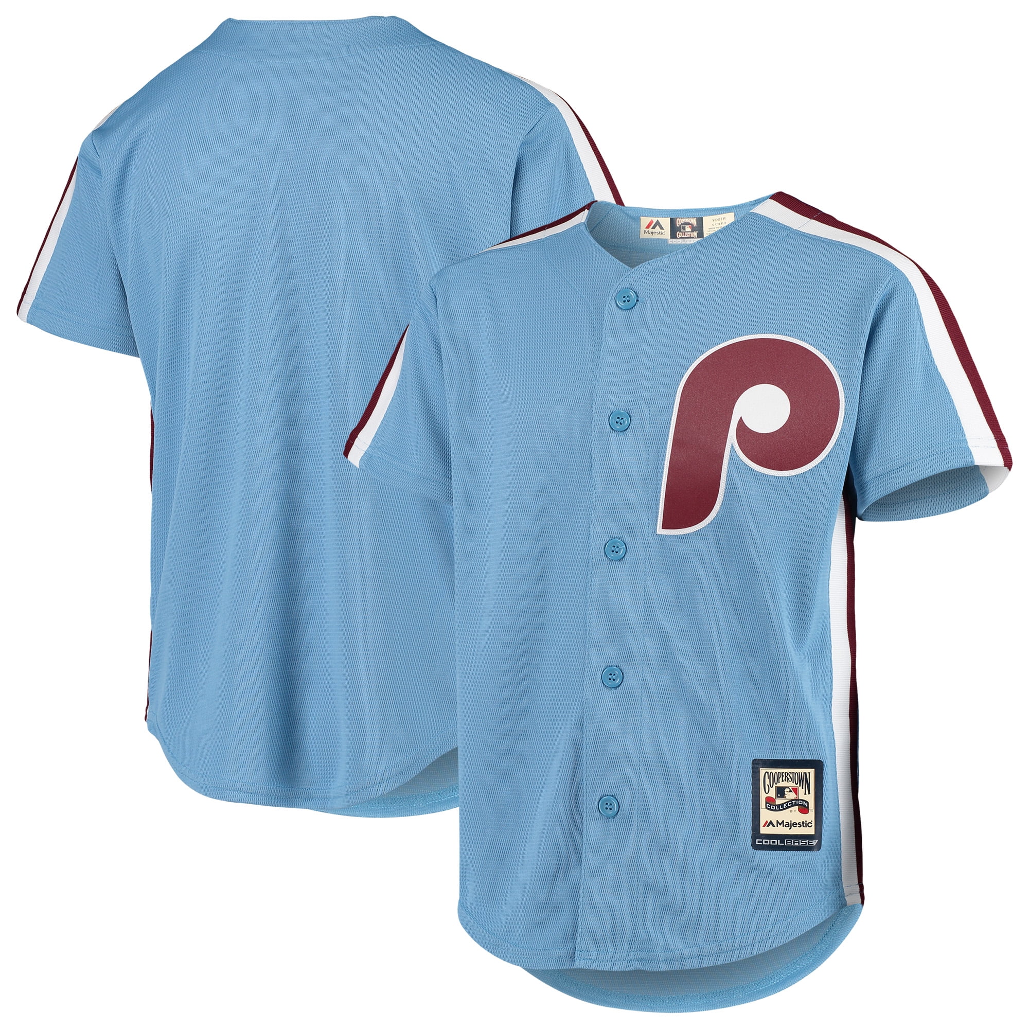 majestic men's replica cleveland indians cool base red cooperstown jersey