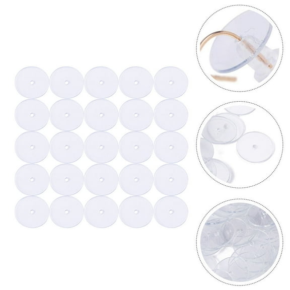 LABELEPH 100Pcs Earring Back Stabilizers Earrings Stoppers for Earring Back Plate