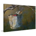 thumbnail image 2 of "Apple Bucket Wren" Painting Print on Wrapped Canvas, 2 of 7