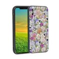 thumbnail image 1 of Compatible with iPhone XS Max Phone Case, Pansies Case Silicone Protective for Teen Girl Boy Case for iPhone XS Max, 1 of 1