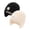 Black+beige, variant on 2 Pack Baby Beanie Toddler Winter Warm Hat Infant Soft Fleece Lined with Earflap Cute Knit Kids Caps