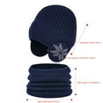 thumbnail image 3 of JMKQLZ Kids Earflap Beanie and Scarf Set, Winter Warm Knit Hat and Neck Warmer Thick Ski Protector Ear Head Hat Scarf Set For Girls Boys, 3 of 5