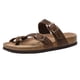 thumbnail image 1 of CUSHIONAIRE Sandalia Mujer Luna Plantilla Corcho con +Comfort BROWN OILY 7.5, 1 of 5