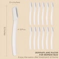 thumbnail image 3 of FACEGA 12 Pcs Razor for Face,Microblade Eyebrow Razors,Face Shavers for Women and Men,Multipurpose Dermaplaning Tool for Face,Peach Fuzz Removal, 3 of 5