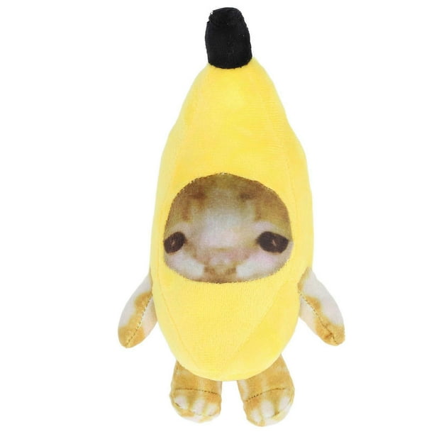 Banana Cat Plush Toy Multipurpose Funny Decompression Cute Cartoon Soft Cozy Stuffed Animals Toy for Presents Home Decor 20cm/7.9in