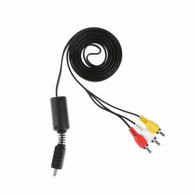 Multi Out AV Cord Video/Audio Cable 3 RCA Flat For Playstation PS PS2 PS3 